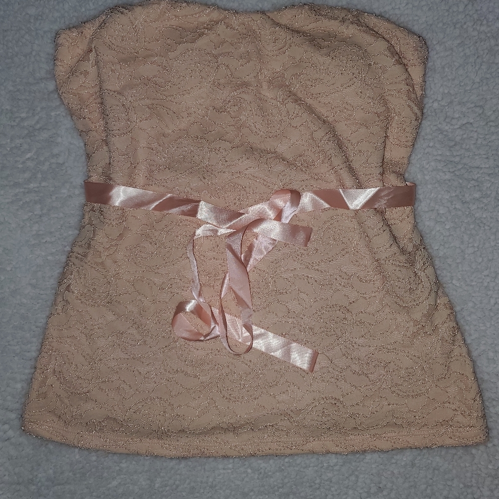 Strapless top pink 3x
